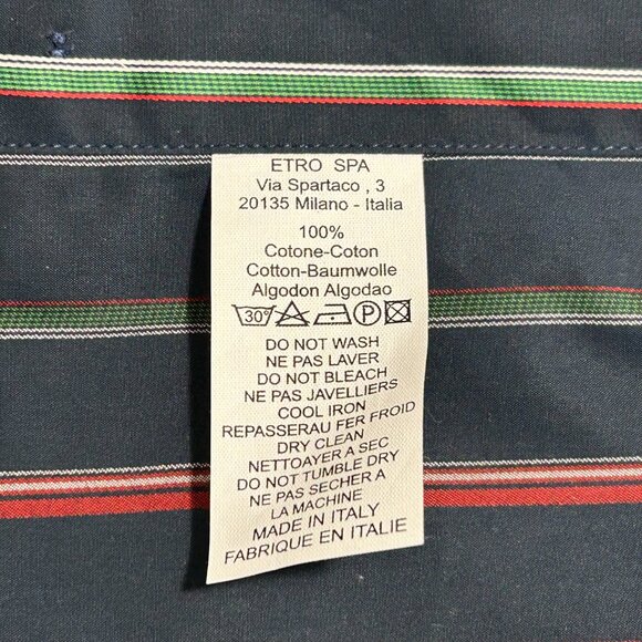 Etro made in Italy colorful striped dress shirt. Size 41 - Picture 6 of 7